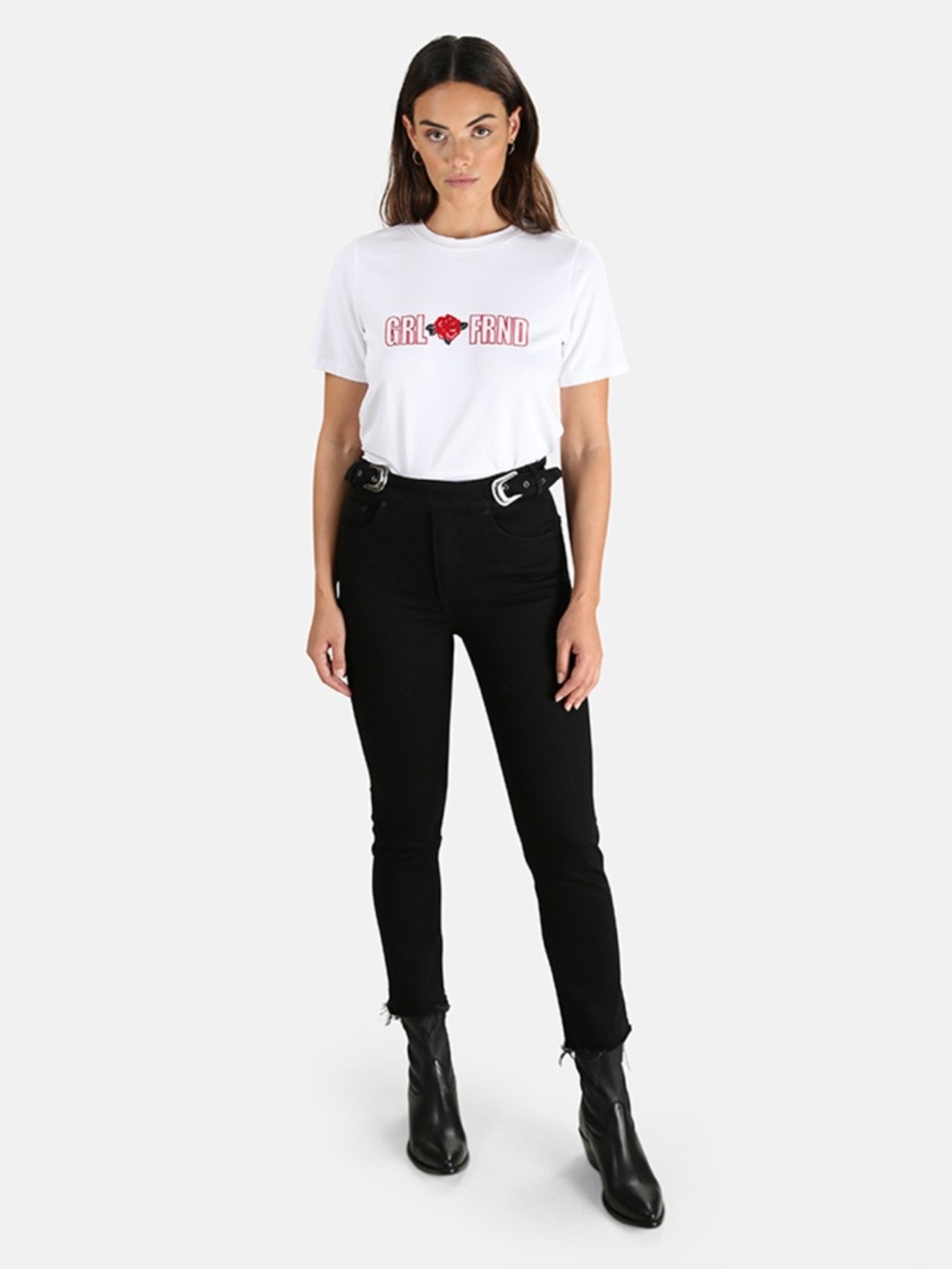 Grlfrnd Belted High Rise Denim- NWT!